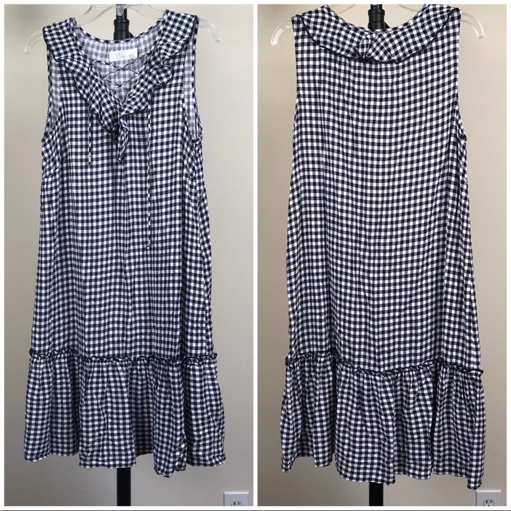 Time and Tru Gingham dress Size M